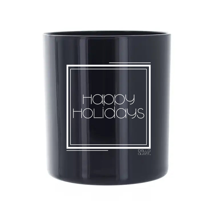 Happy Holidays organic scented candle